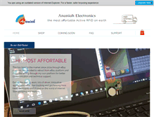 Tablet Screenshot of ananiahelectronics.com